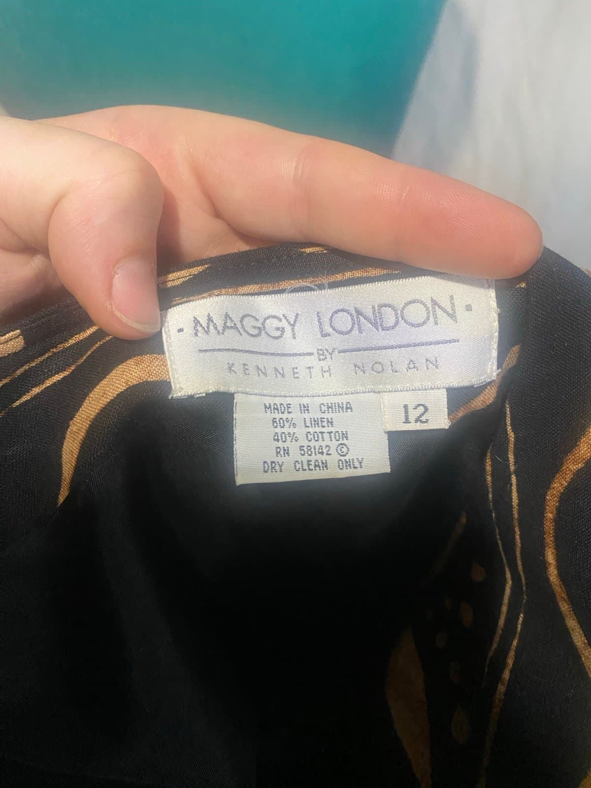 Maggy london: vintage 80s maxi dress - Thumbnail 5