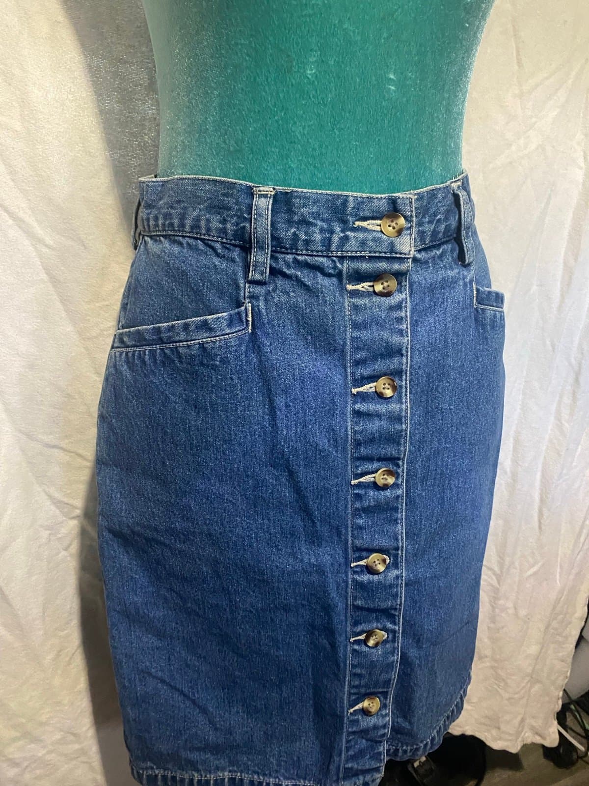 Eddie Bauer: vintage denim skirt 6 - Thumbnail 2