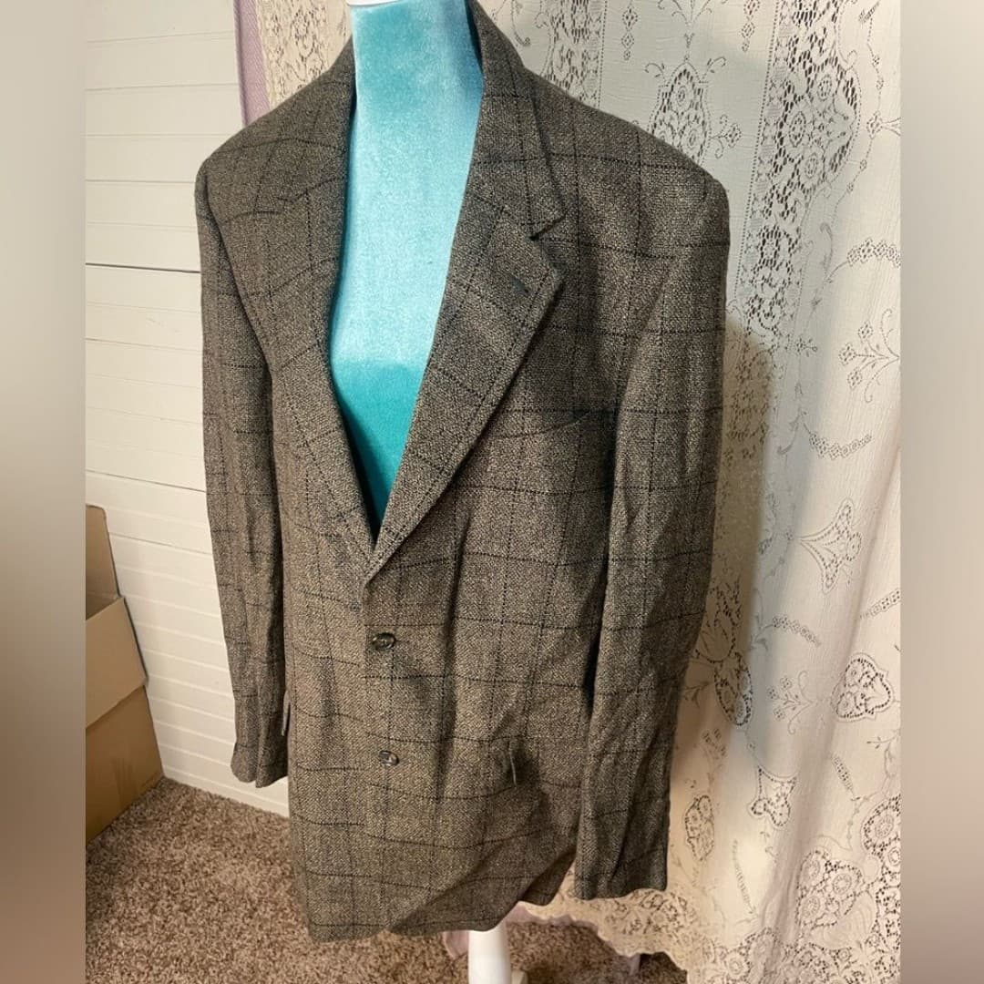 Joseph abboud: vintage 90s wool blazer - Thumbnail 2