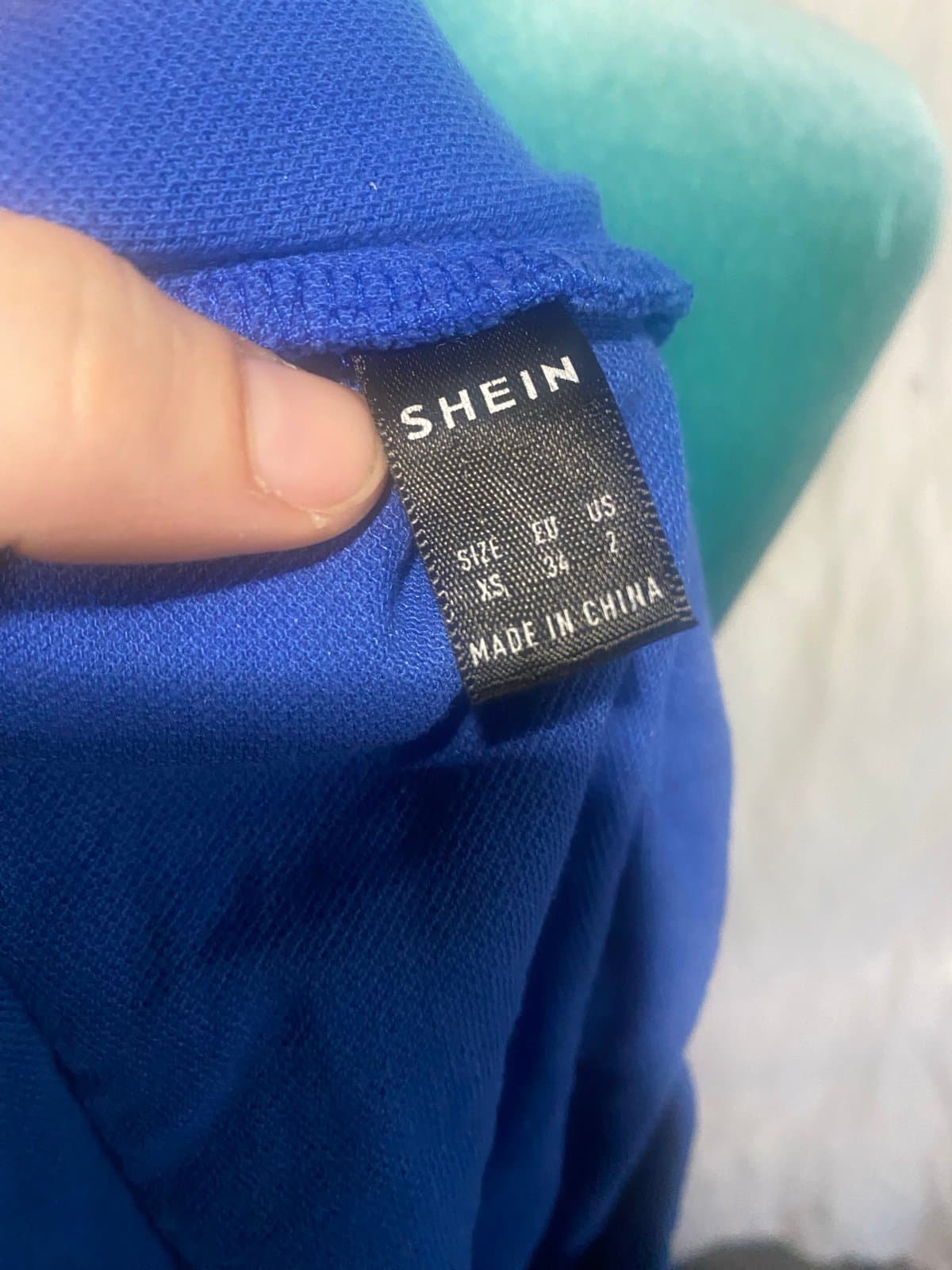 Shien: blue pleated mini skirt - Thumbnail 4