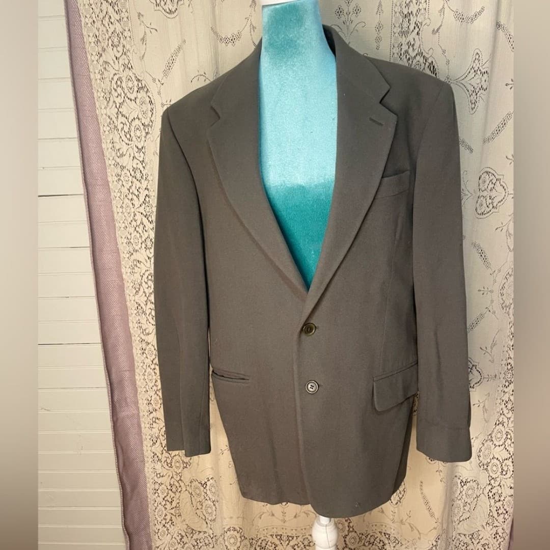 United colors of benetton: women’s vintage wool blend blazer 10-12 - Image 1