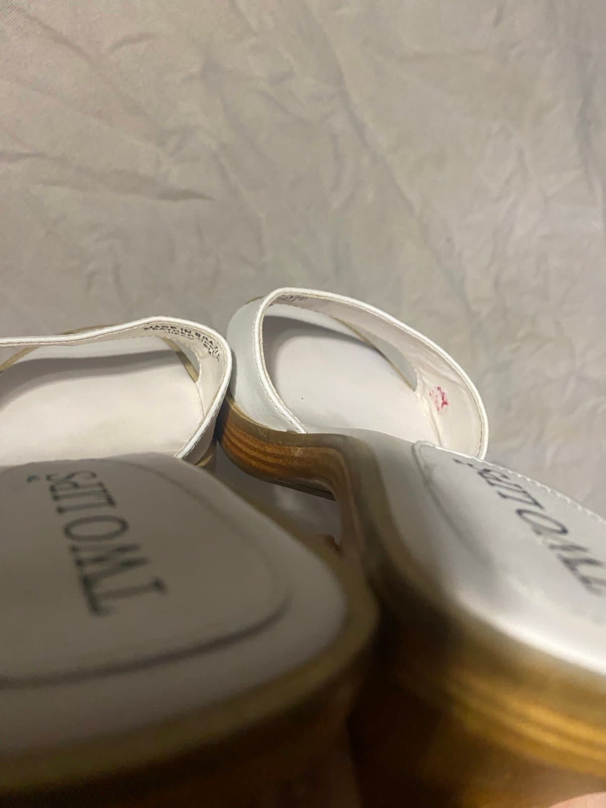 Two lips: vintage 80s leather heels - Thumbnail 7