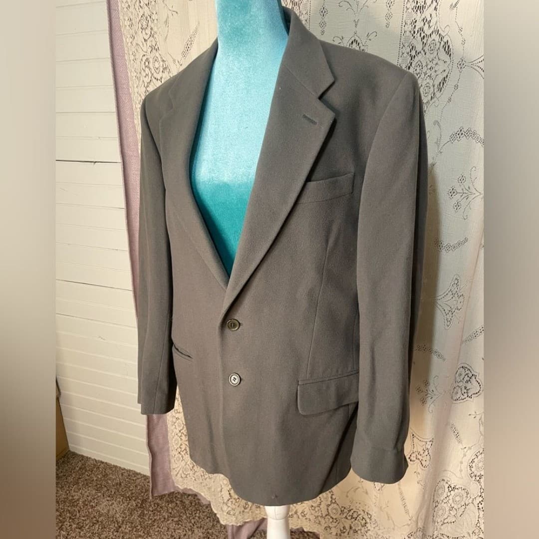 United colors of benetton: women’s vintage wool blend blazer 10-12 - Thumbnail 2