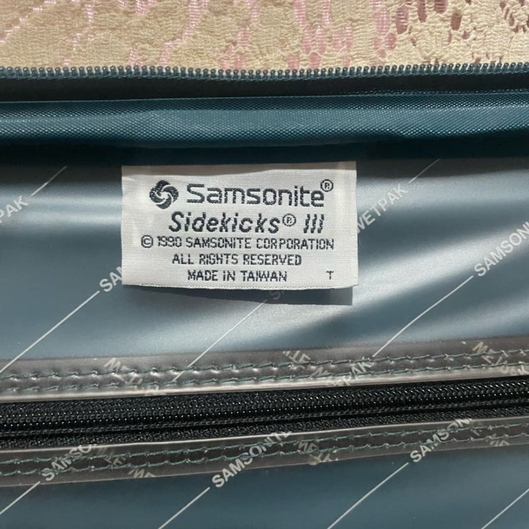 Samsonite: vintage sidekicks green suitcase - Thumbnail 7