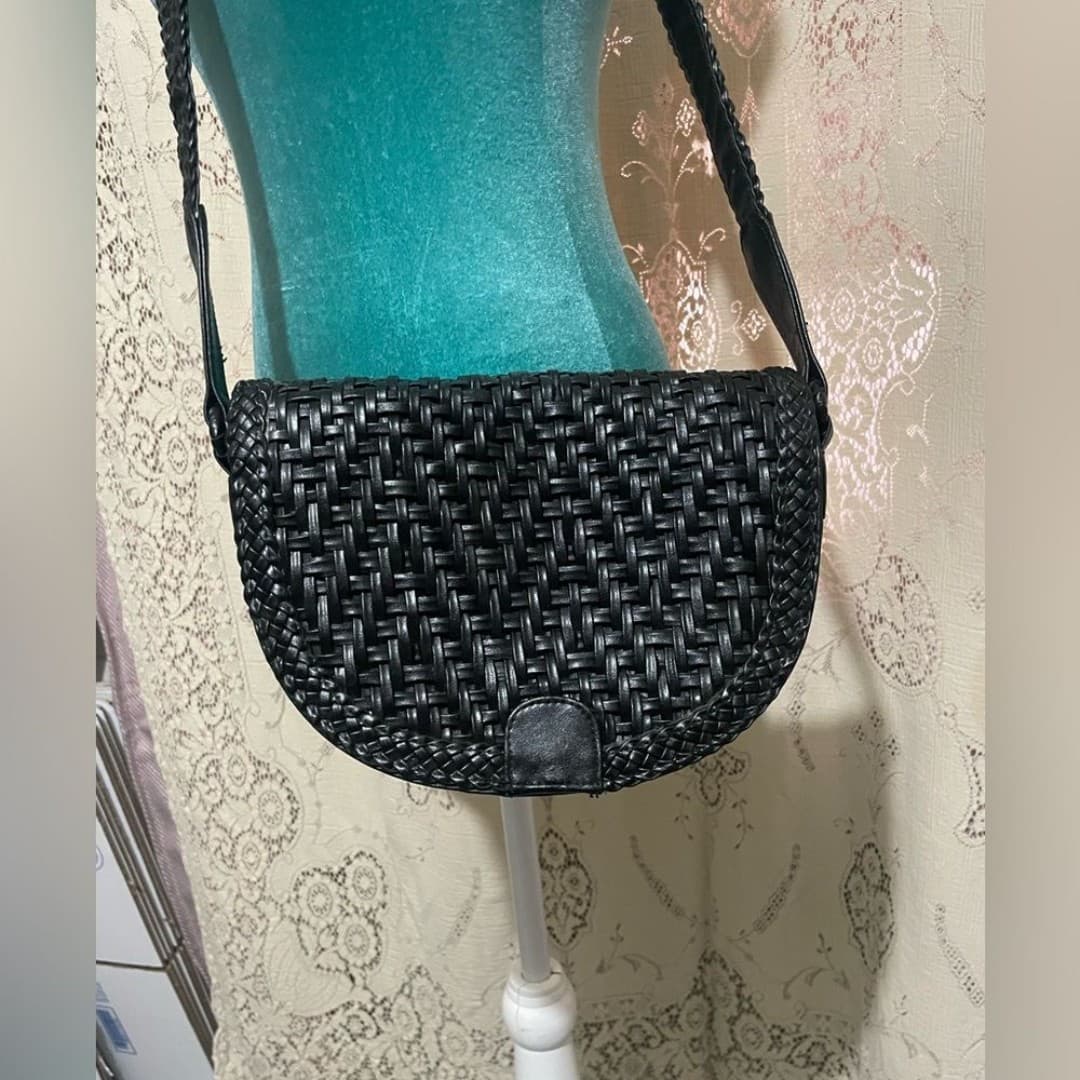 Vintage braided leather bag - Thumbnail 2