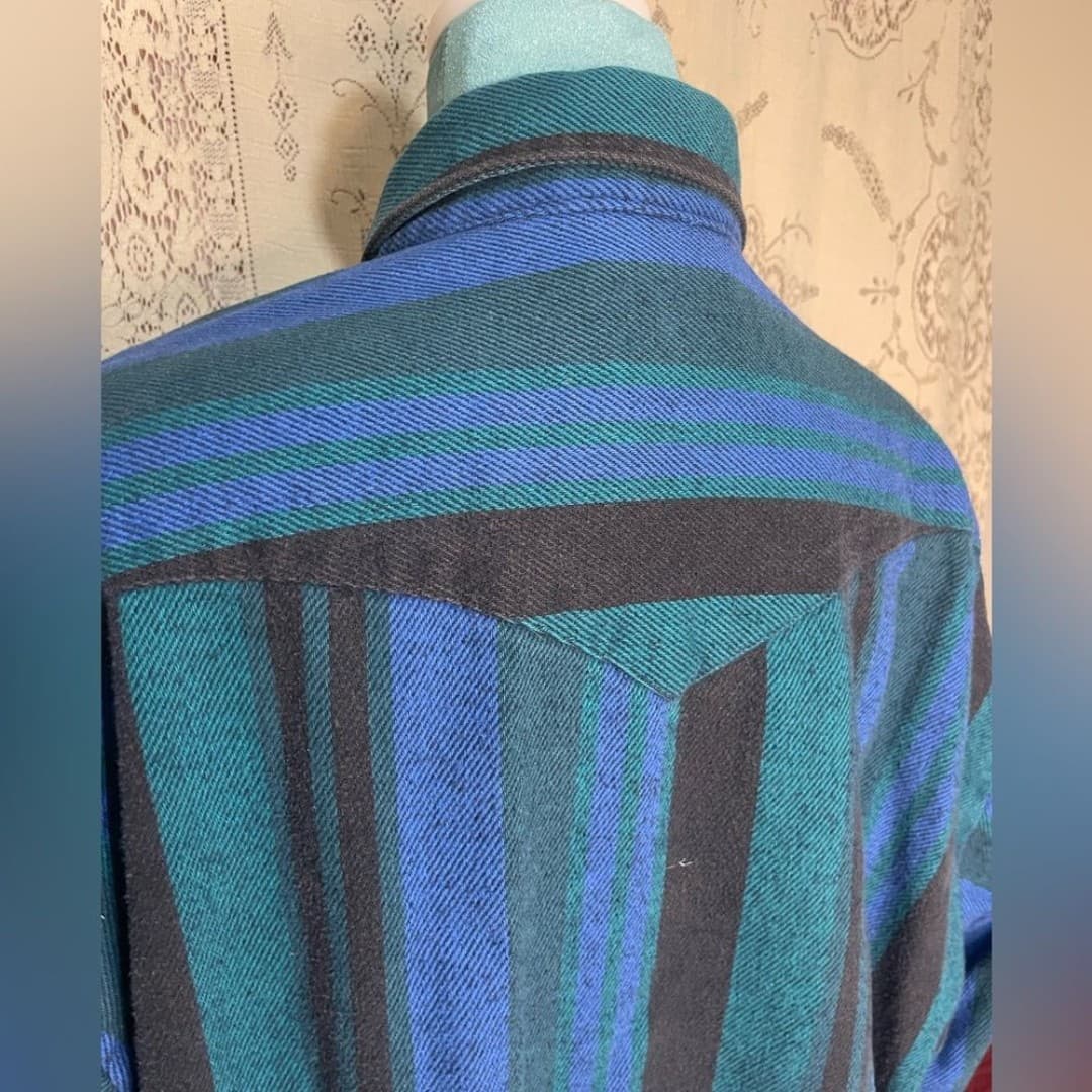 Wrangler: vintage striped button down - Thumbnail 5