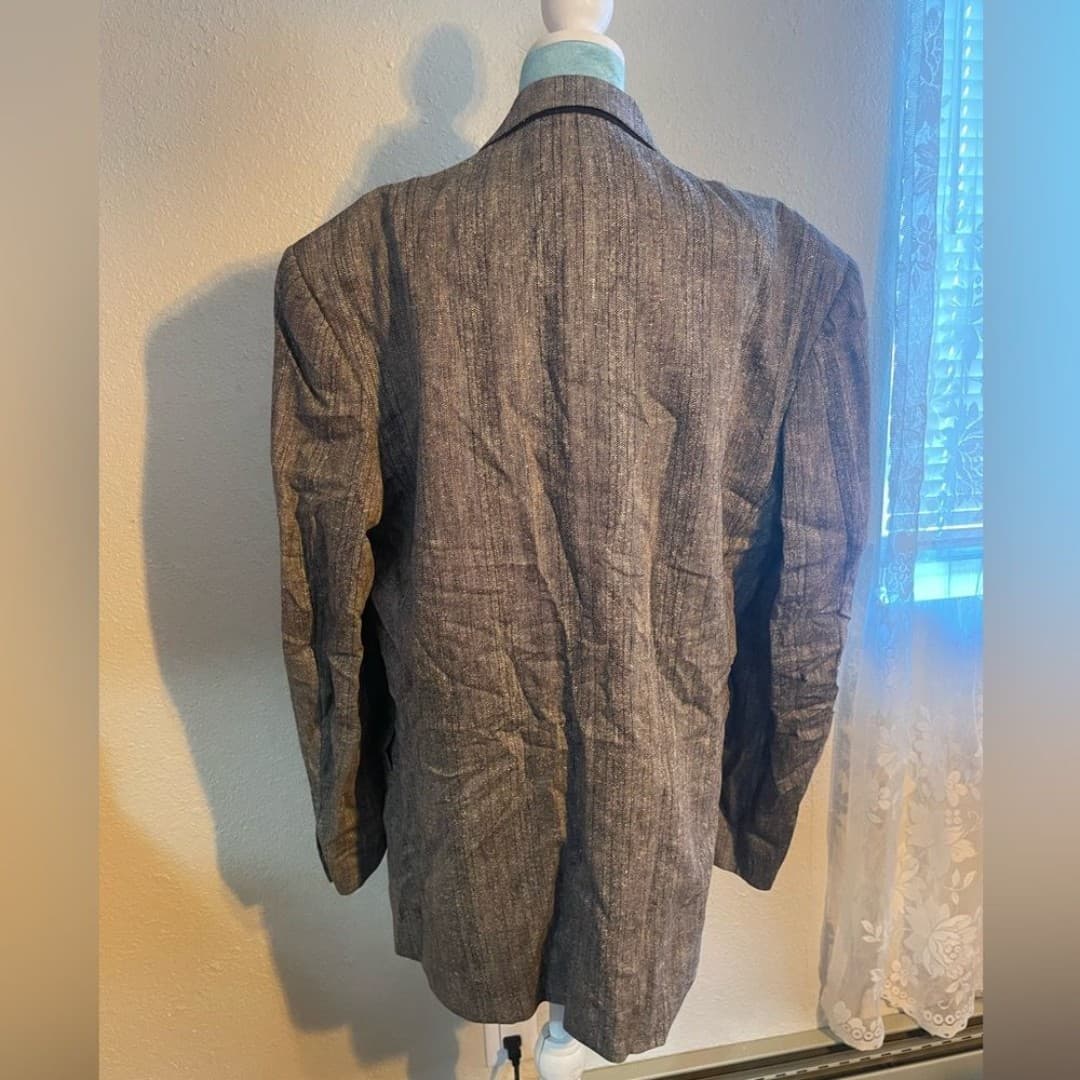 Bowdon: vintage Gray Double-Breasted Blazer - Thumbnail 5