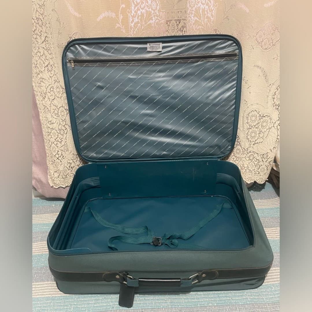Samsonite: vintage sidekicks green suitcase - Thumbnail 4