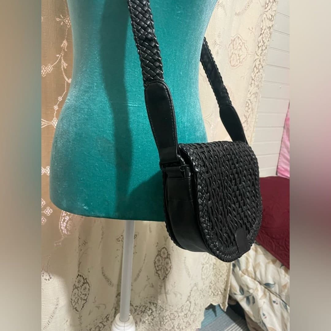Vintage braided leather bag - Thumbnail 4