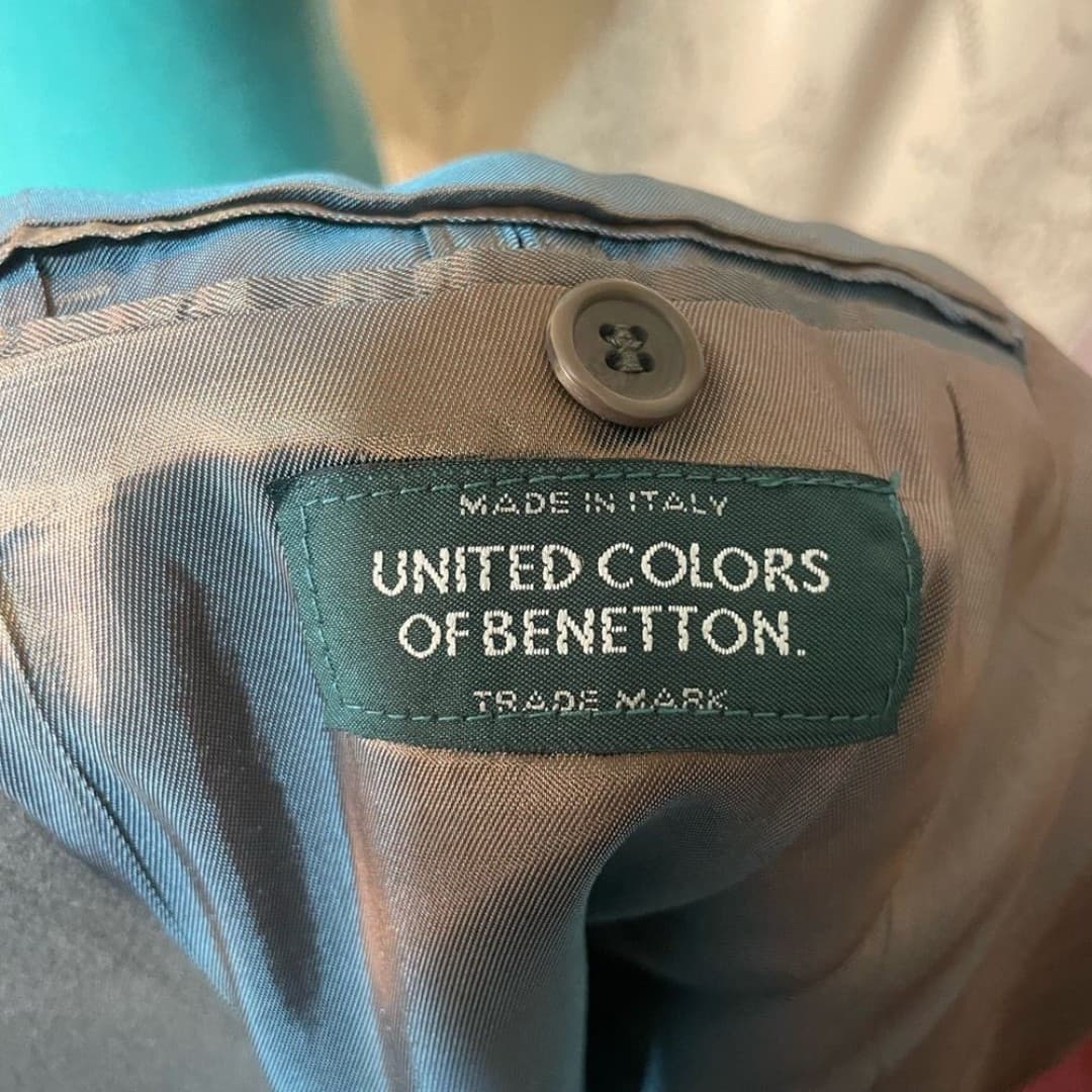 United colors of benetton: women’s vintage wool blend blazer 10-12 - Thumbnail 5