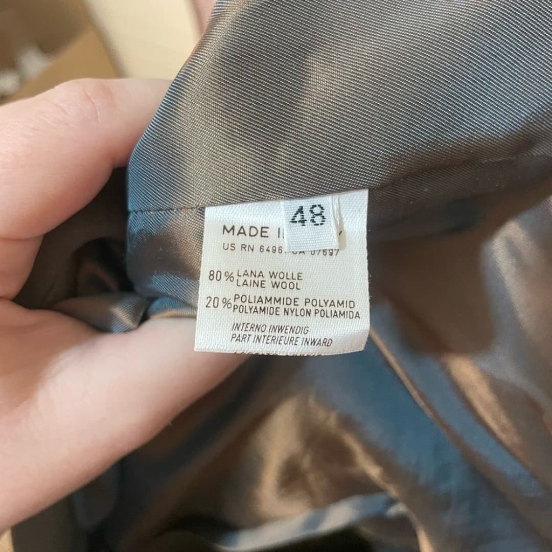 United colors of benetton: women’s vintage wool blend blazer 10-12 - Thumbnail 6