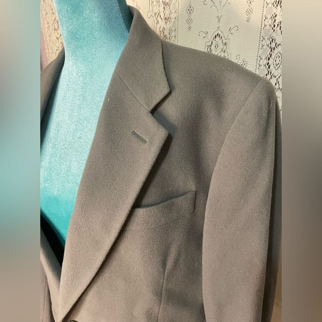 United colors of benetton: women’s vintage wool blend blazer 10-12 - Thumbnail 3