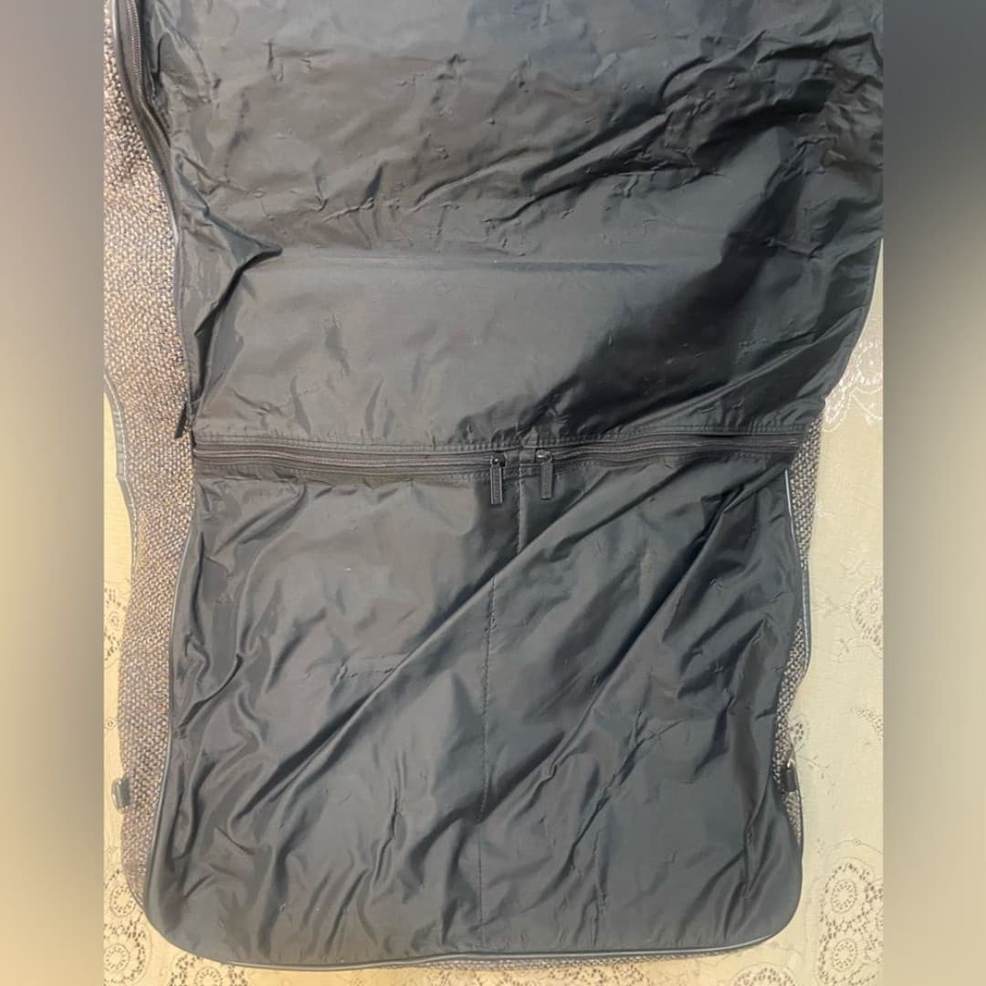 Jordache: vintage tweed and faux leather wardrobe bag - Thumbnail 7