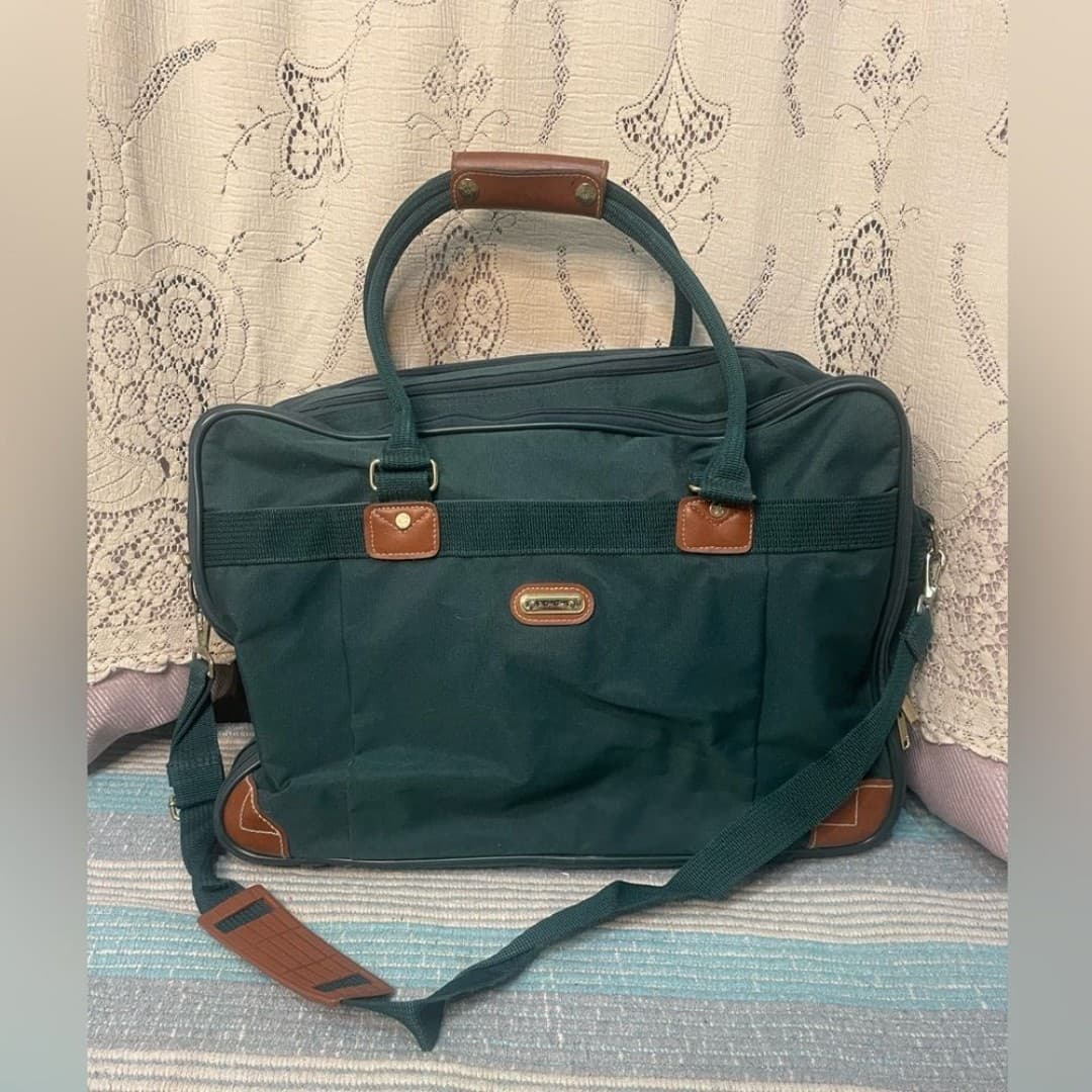 Jaguar: vintage duffle with faux leather details - Thumbnail 2