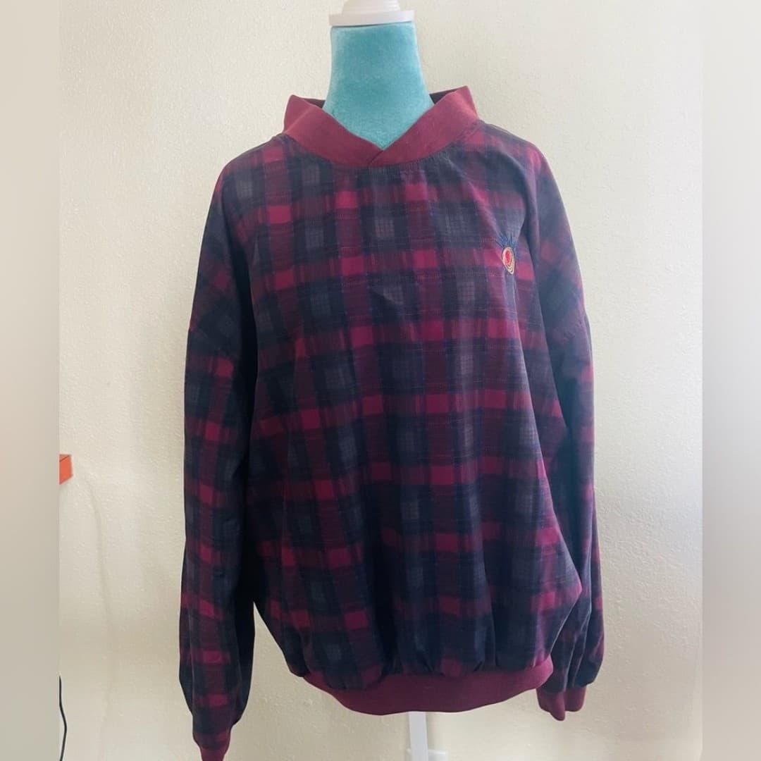 Wrangler Twenty X : Burgundy bomber pullover - Image 1