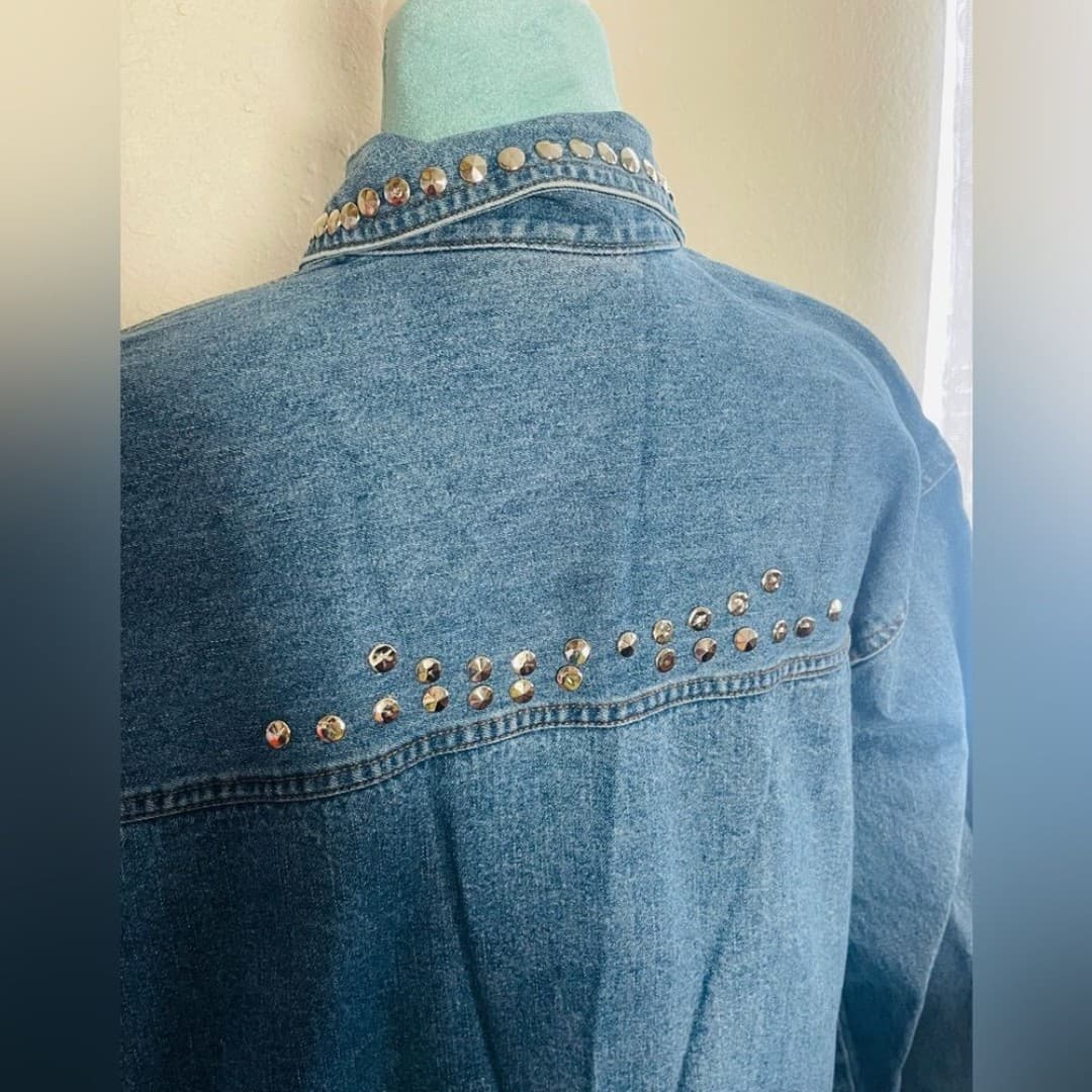 Cabin creek: vintage star studded denim jacket 8 - Thumbnail 5
