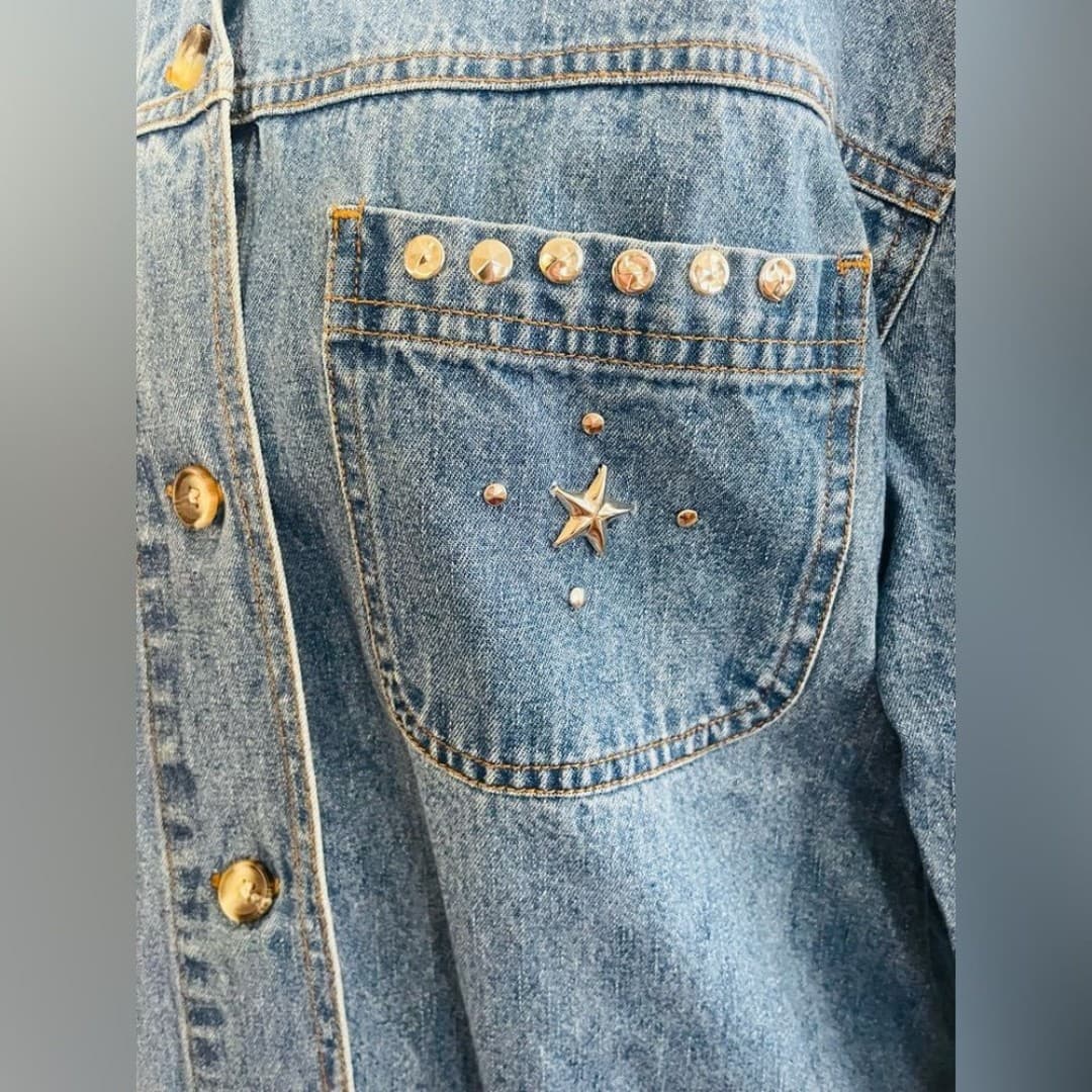 Cabin creek: vintage star studded denim jacket 8 - Thumbnail 3