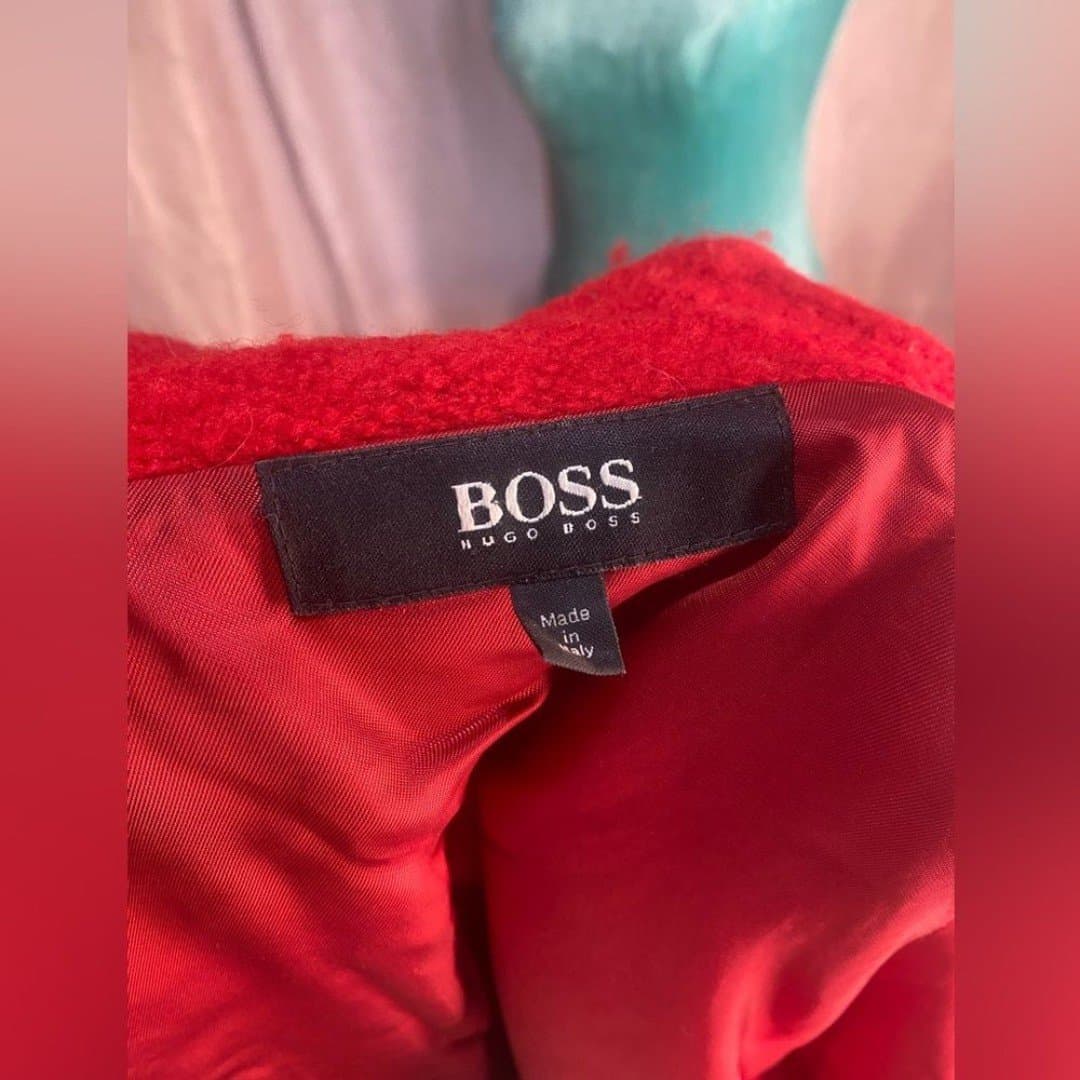 Hugo boss: vintage red overcoat 8 - Thumbnail 8