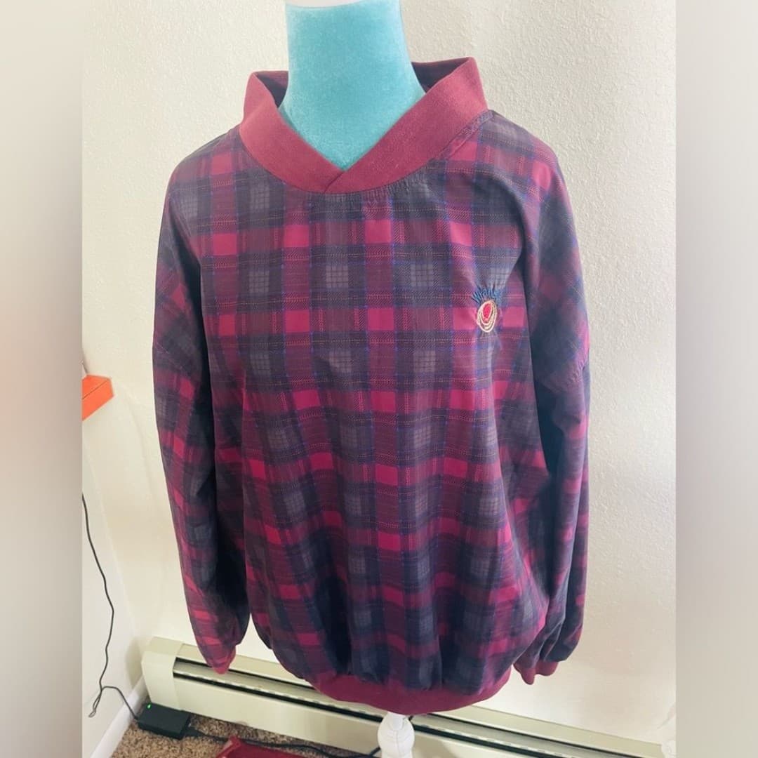 Wrangler Twenty X : Burgundy bomber pullover - Thumbnail 2