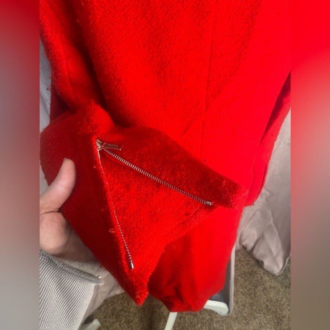 Hugo boss: vintage red overcoat 8 - Thumbnail 7