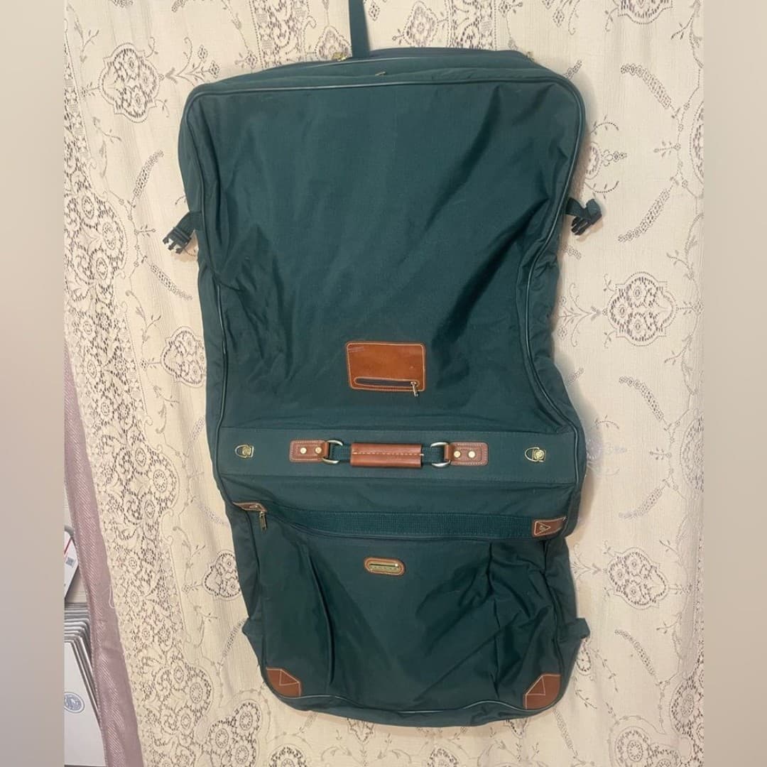 Jaguar: vintage 90s deep green wardrobe bag - Thumbnail 6