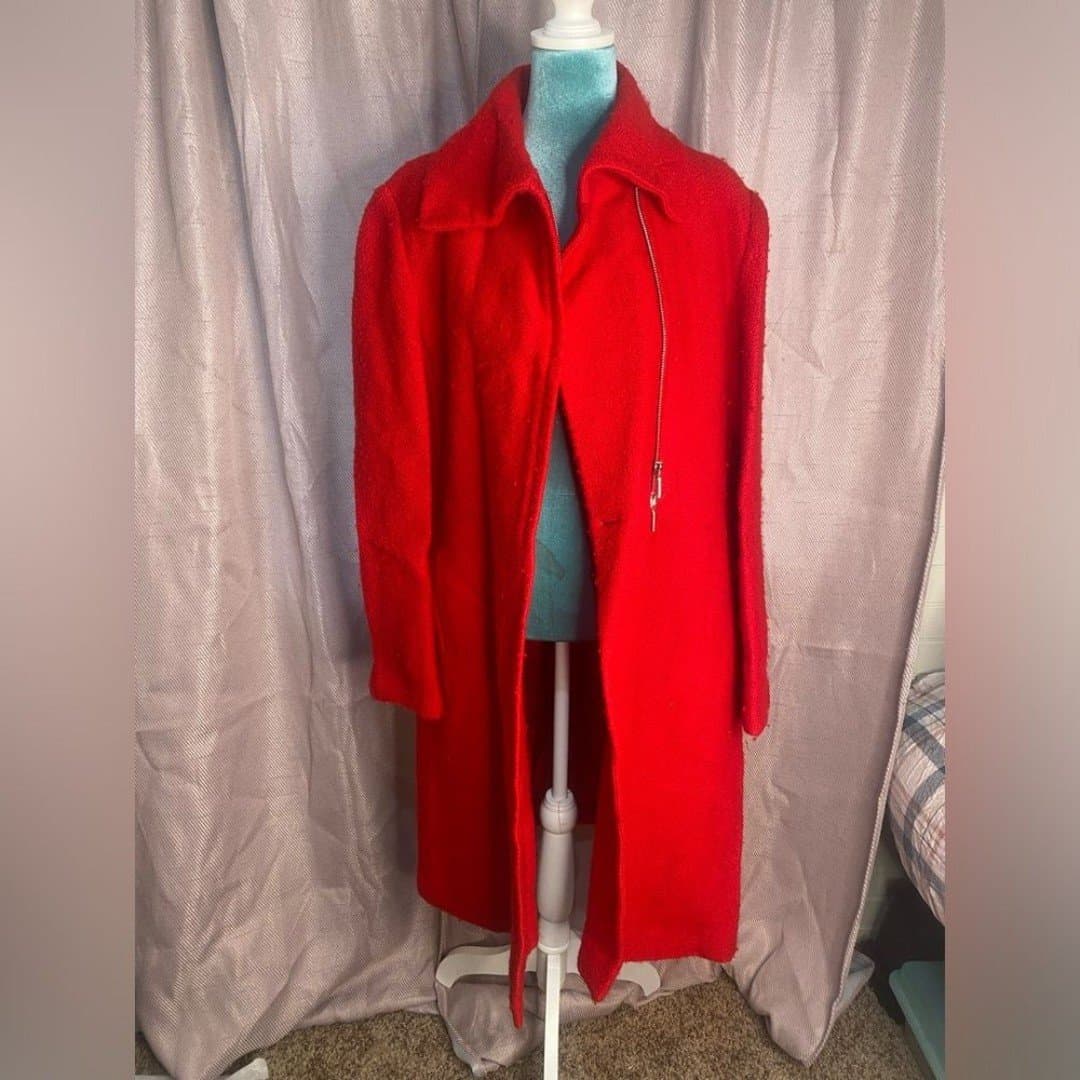 Hugo boss: vintage red overcoat 8 - Thumbnail 3