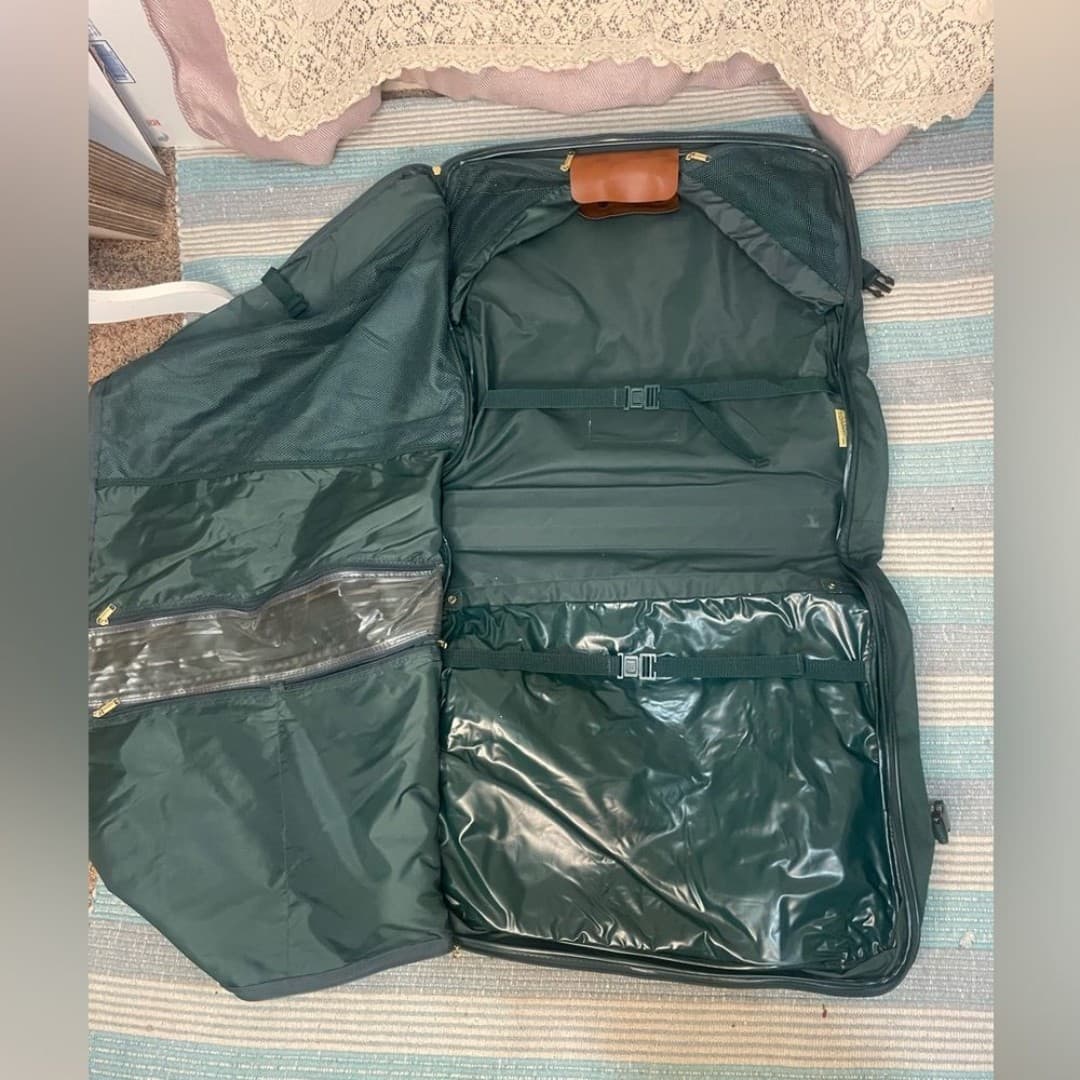 Jaguar: vintage 90s deep green wardrobe bag - Thumbnail 7