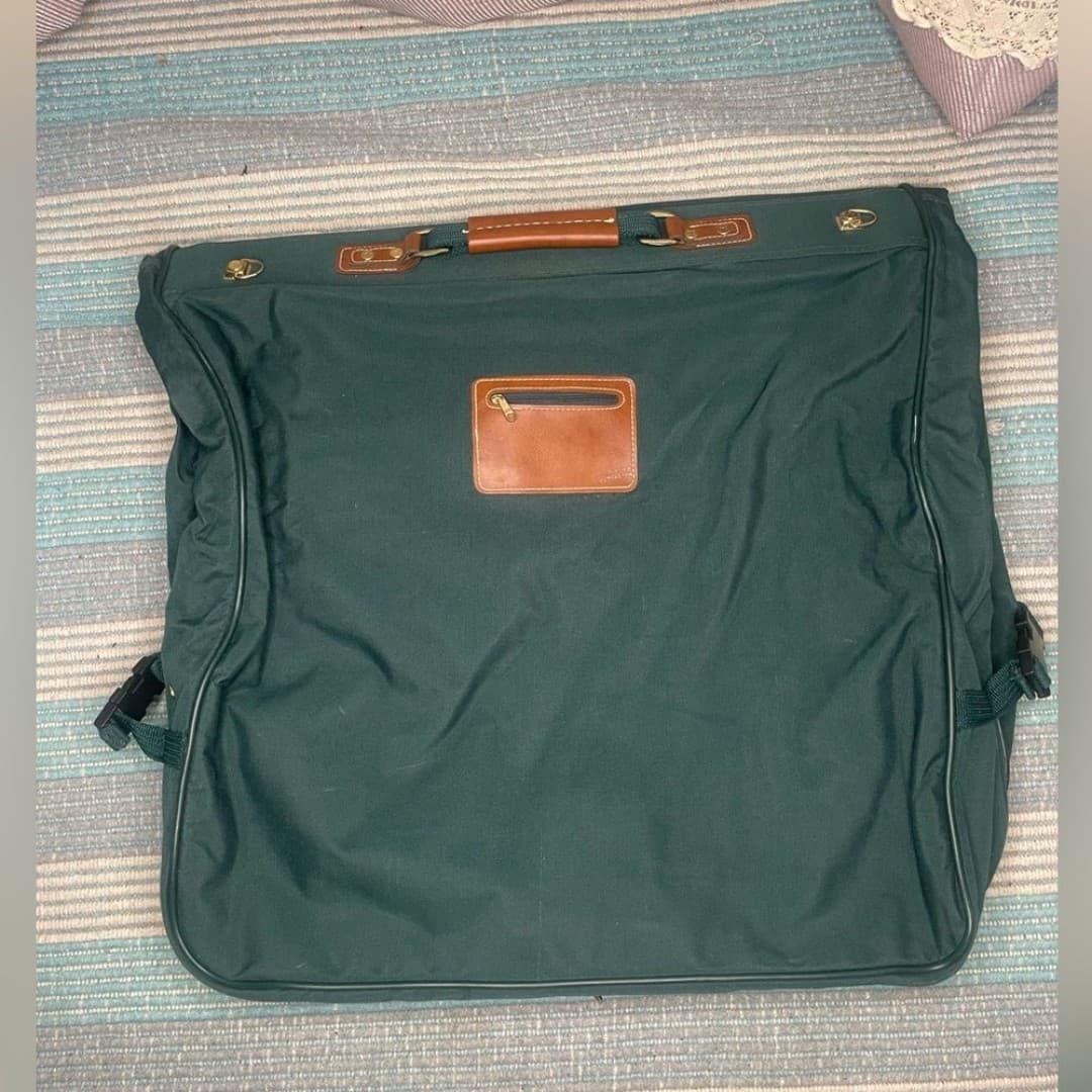 Jaguar: vintage 90s deep green wardrobe bag - Thumbnail 2