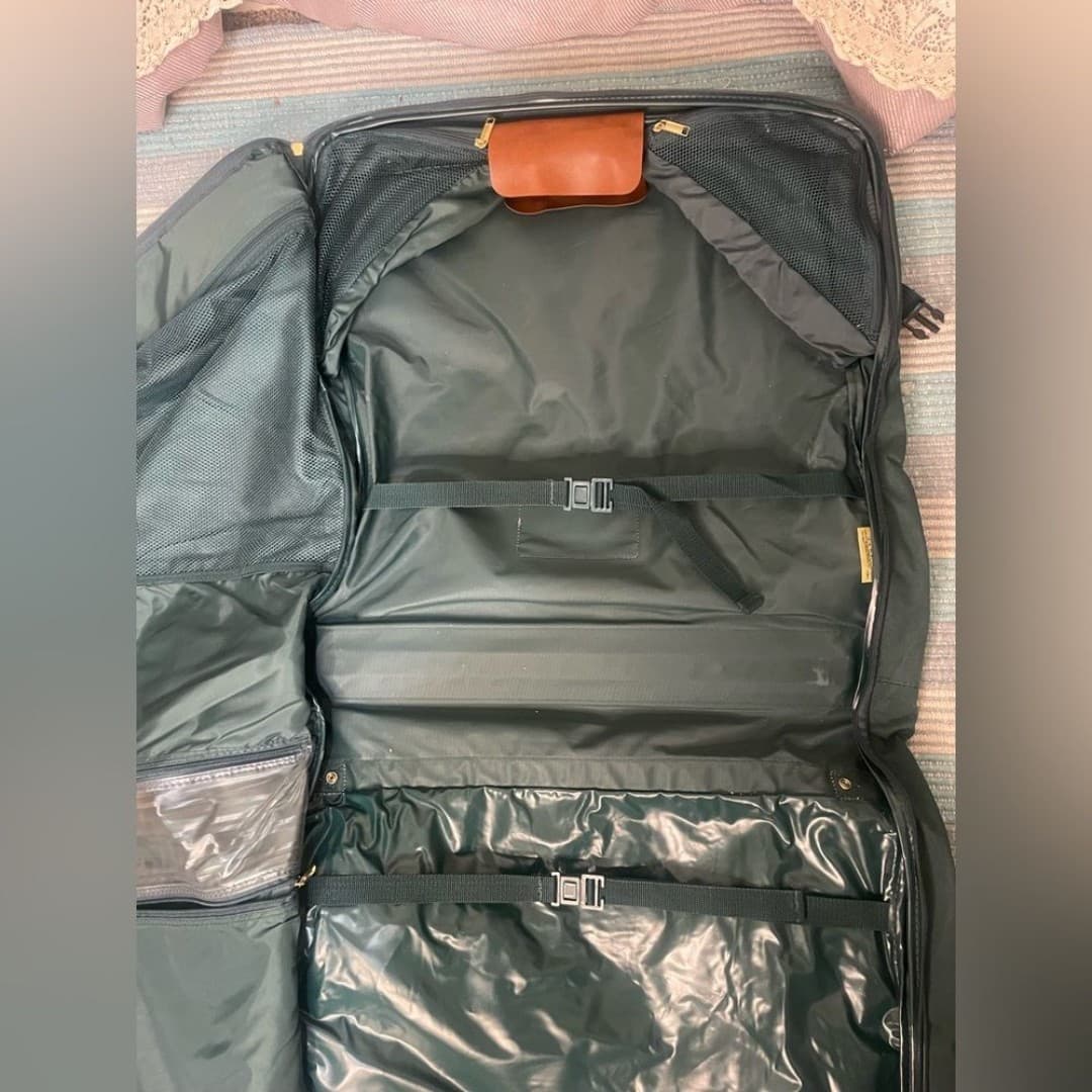 Jaguar: vintage 90s deep green wardrobe bag - Thumbnail 8