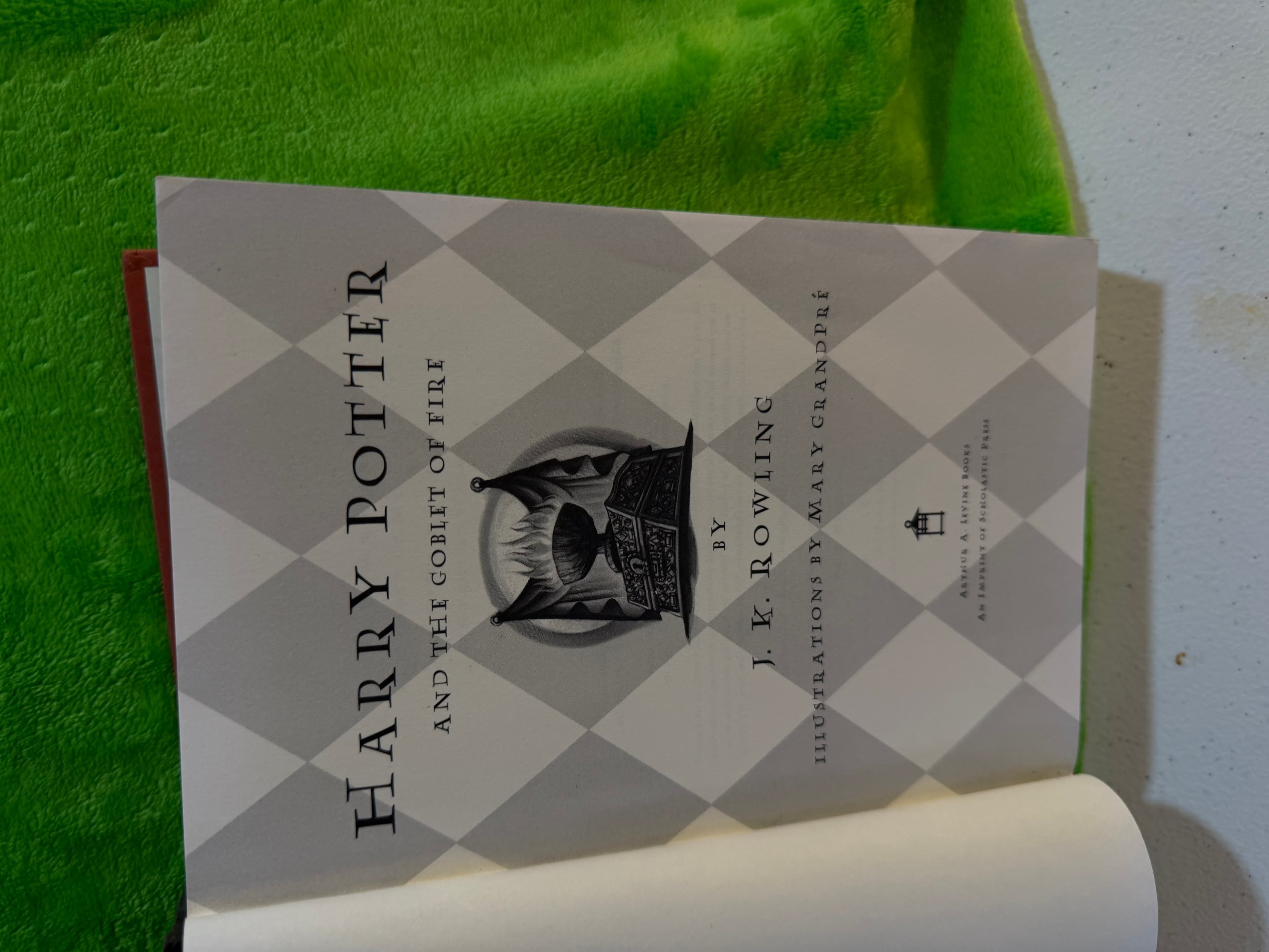 Harry Potter Goblet of Fire Vintage 1st American Ed 2000 Hardcover Scholastic - Thumbnail 4