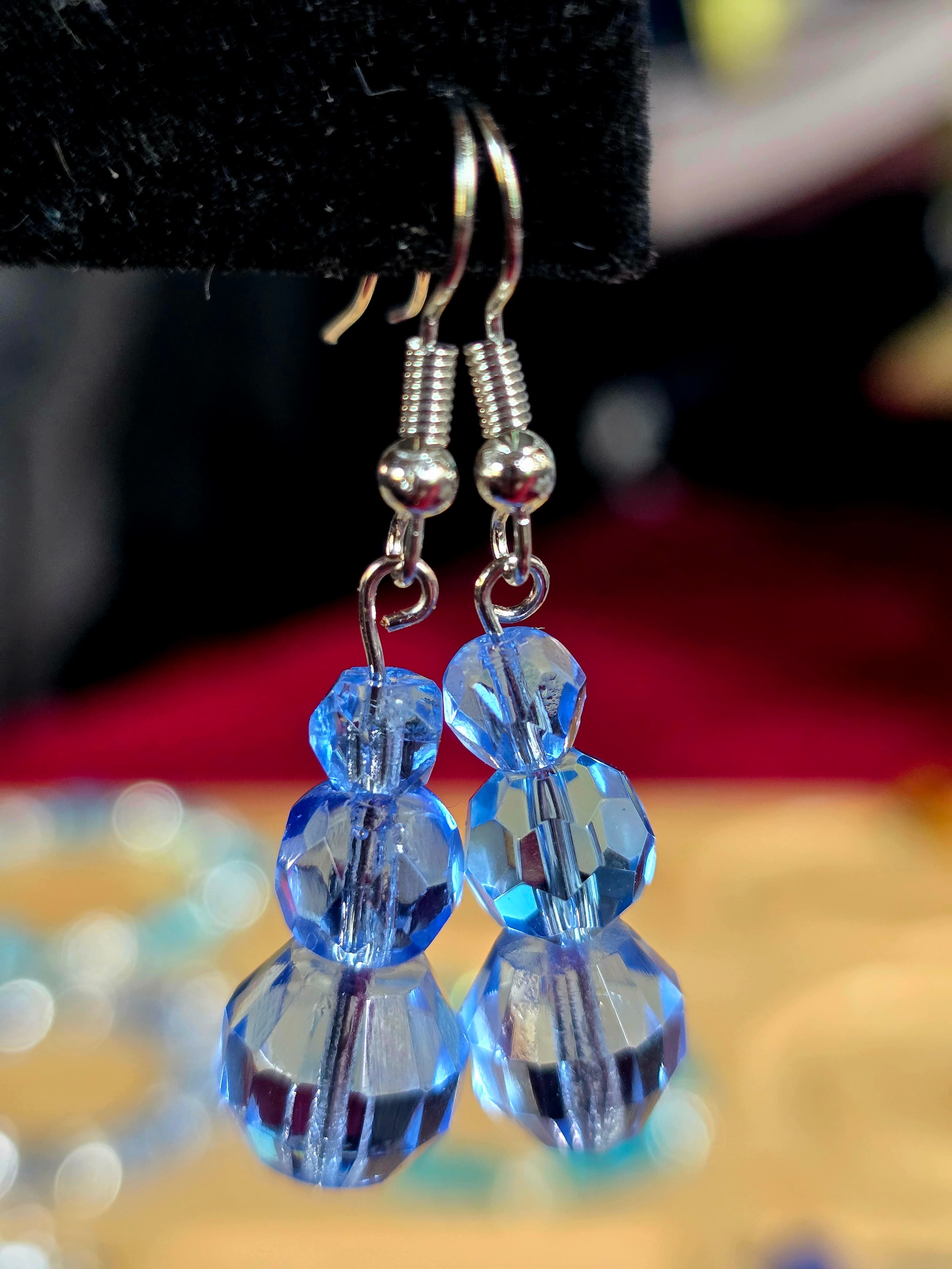 Blue Dangle Earrings