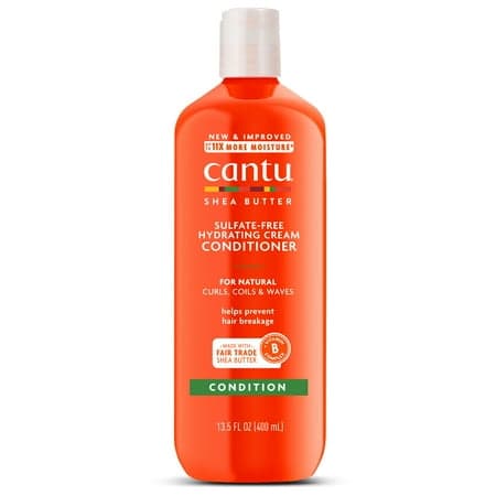 Shea Butter, Sulfate-Free Hydrating Cream Conditioner, for Natural Curls, Coils & Waves, 13.5 Fl Oz (400 Ml) - Thumbnail 3