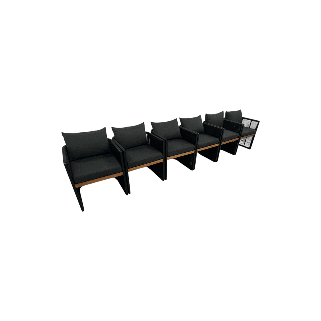 Modloft Clifton Outdoor Dining Chair Set of 6 - Thumbnail 2