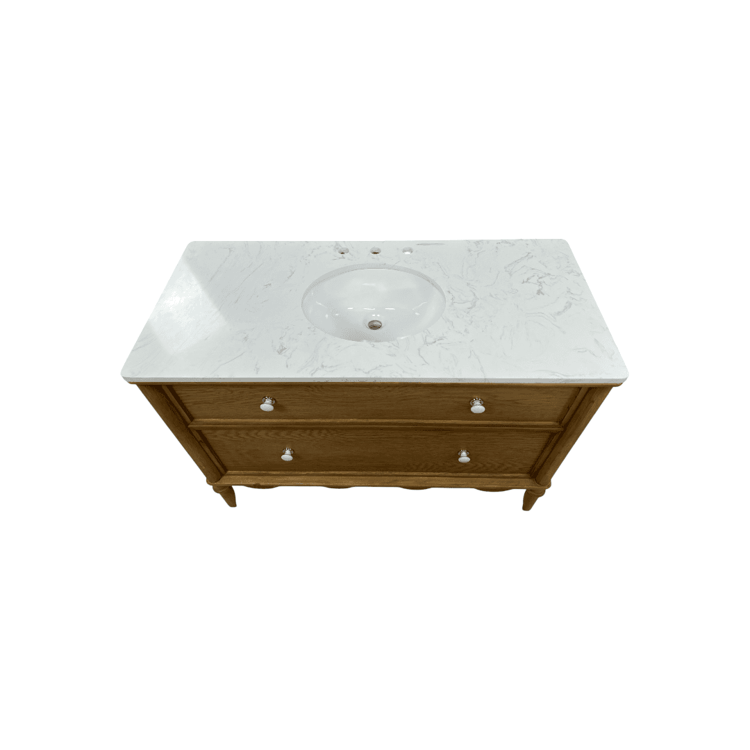 Birch Lane Julliette 48"W Single Sink Bathroom Vanity With Cultured Marble Top - Thumbnail 13