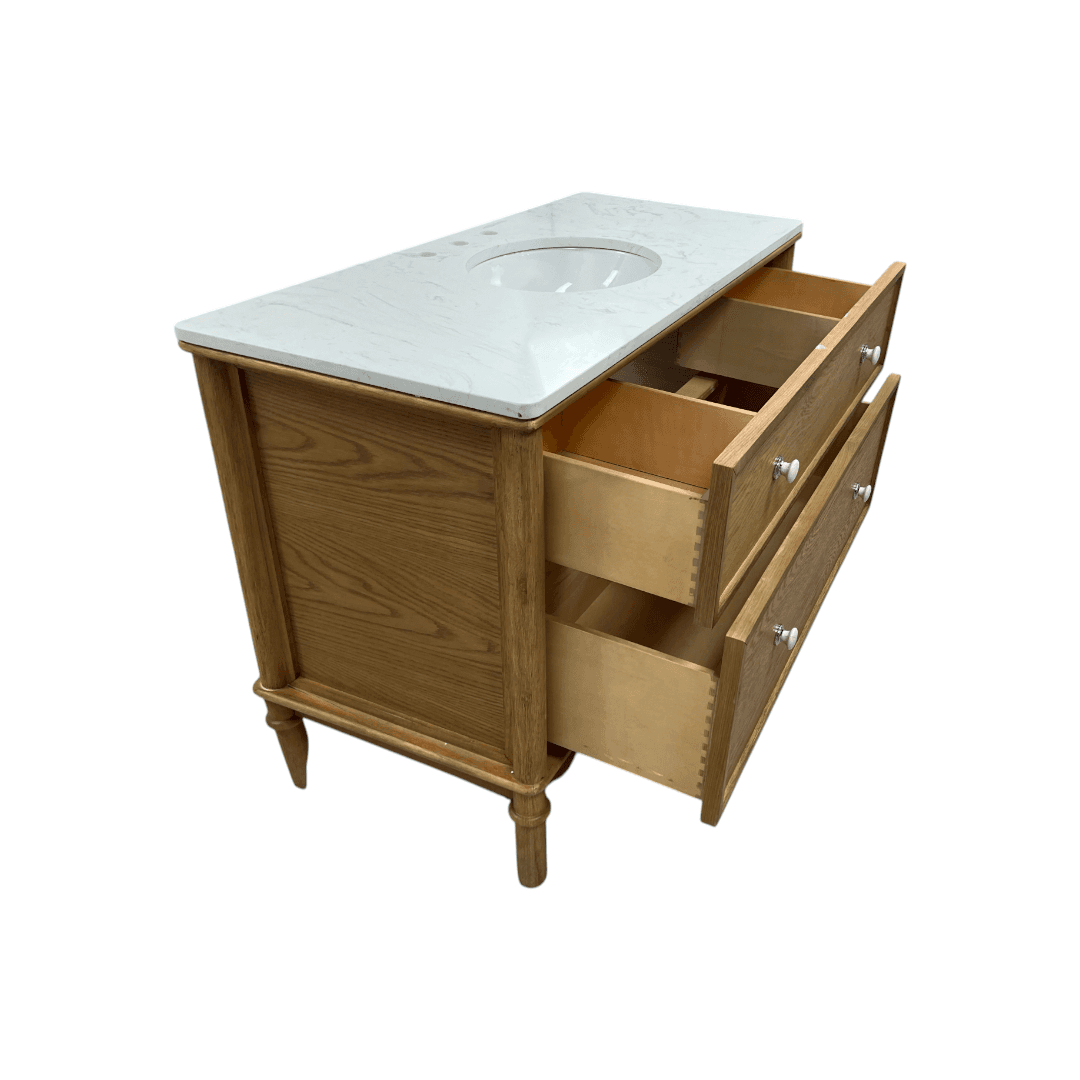 Birch Lane Julliette 48"W Single Sink Bathroom Vanity With Cultured Marble Top - Thumbnail 18