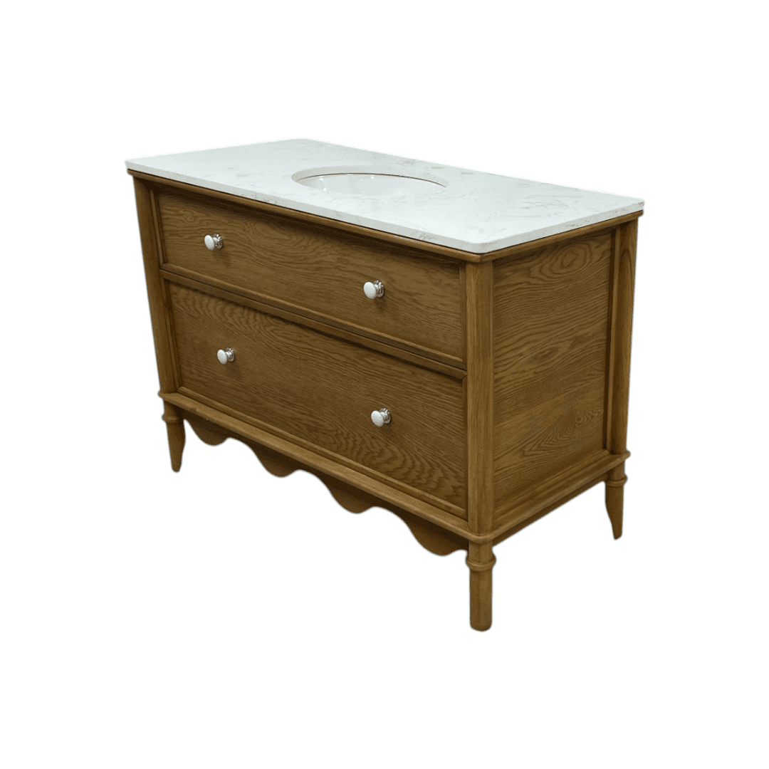 Birch Lane Julliette 48"W Single Sink Bathroom Vanity With Cultured Marble Top - Thumbnail 6