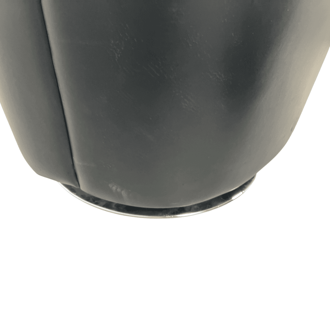 Modern Swivel Rocker Accent Chair Armchair Round Swivel Barrel Chair, 360° Rotating and Glide Back and Forth, Black PU Leather Set of 2 - Thumbnail 14