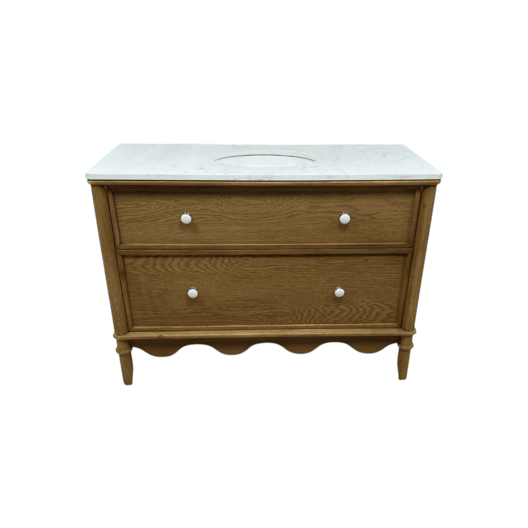 Birch Lane Julliette 48"W Single Sink Bathroom Vanity With Cultured Marble Top - Thumbnail 2