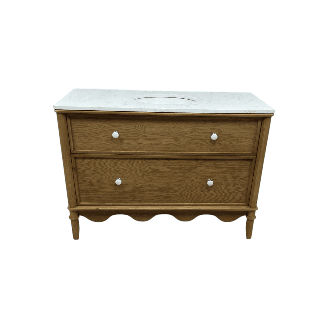 Birch Lane Julliette 48"W Single Sink Bathroom Vanity With Cultured Marble Top - Thumbnail 4
