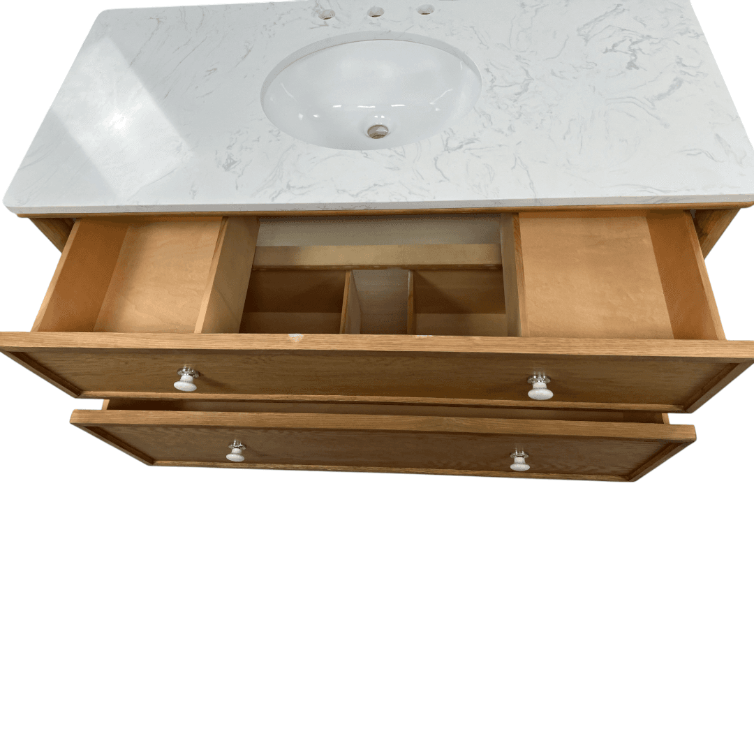 Birch Lane Julliette 48"W Single Sink Bathroom Vanity With Cultured Marble Top - Thumbnail 14