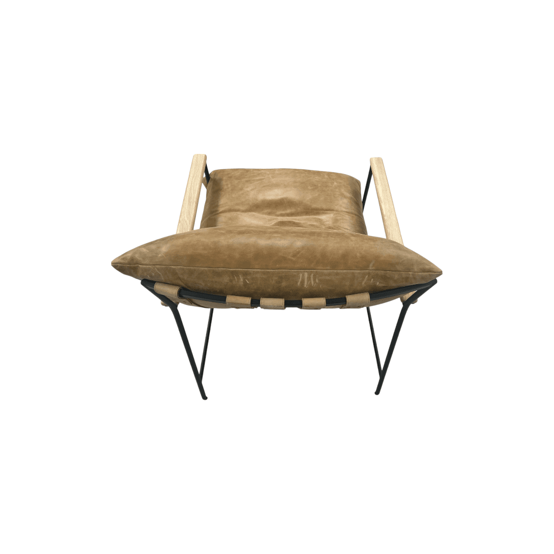 Denver Modern Vail Lounge Chair - Sunflower Leather - Thumbnail 11