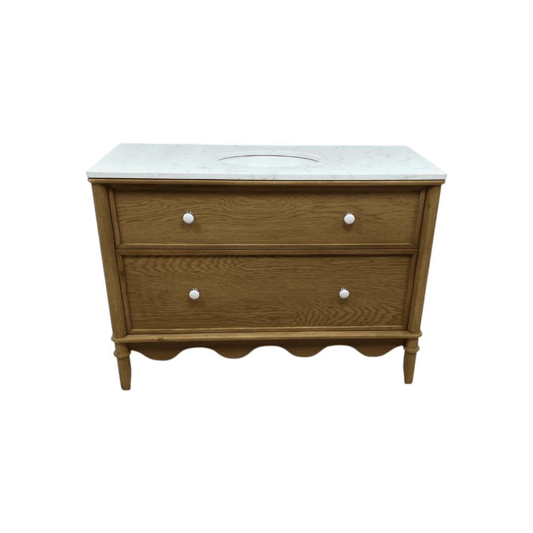 Birch Lane Julliette 48"W Single Sink Bathroom Vanity With Cultured Marble Top - Thumbnail 3