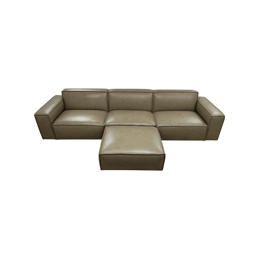 Castlery Jonathan Extended Sofa with Ottoman - Warm Taupe - Thumbnail 7