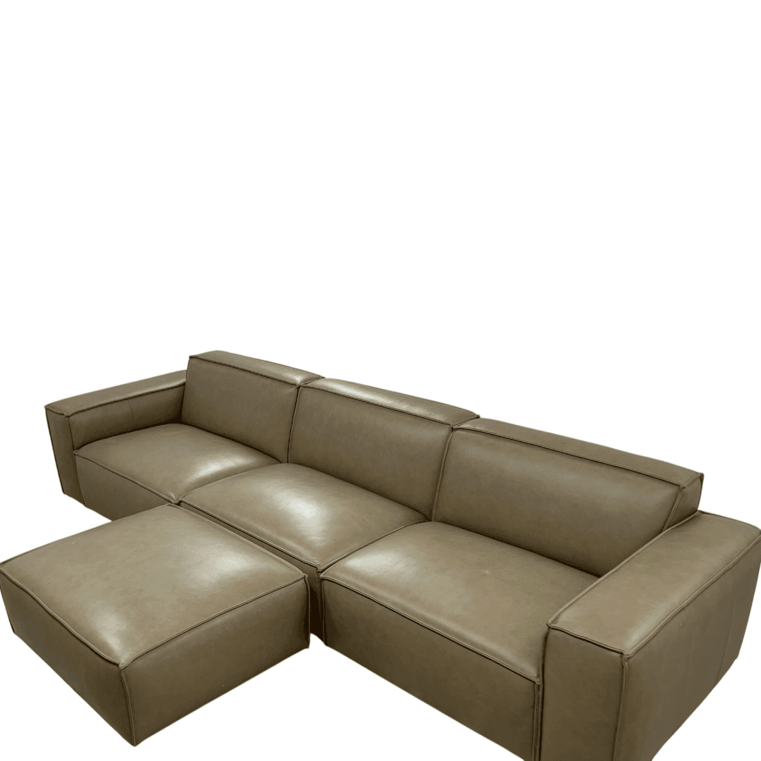 Castlery Jonathan Extended Sofa with Ottoman - Warm Taupe - Thumbnail 12