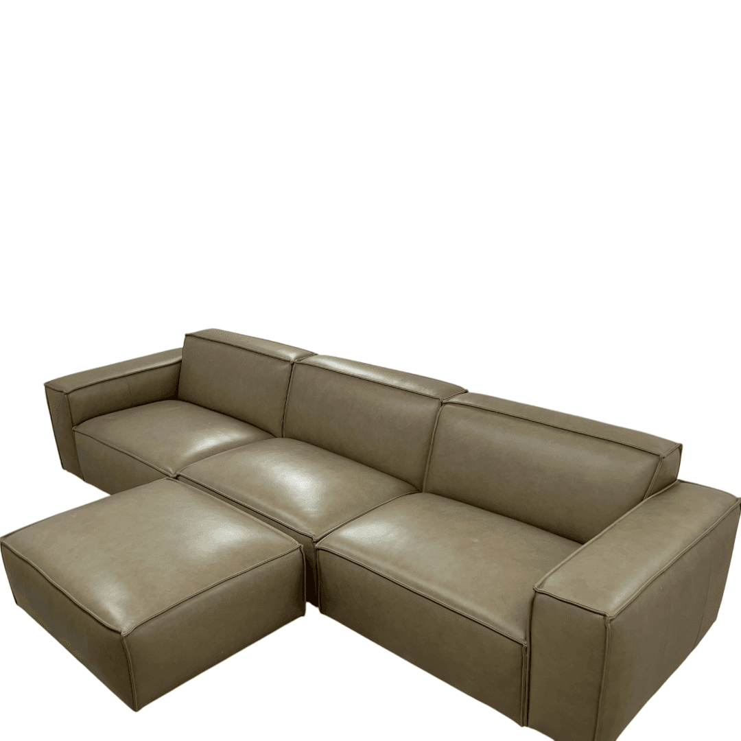 Castlery Jonathan Extended Sofa with Ottoman - Warm Taupe - Thumbnail 14