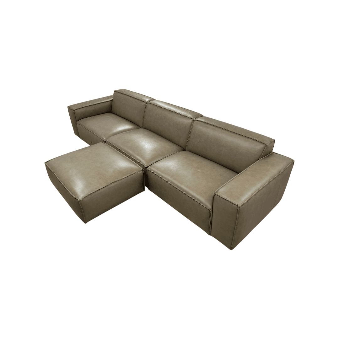 Castlery Jonathan Extended Sofa with Ottoman - Warm Taupe - Thumbnail 8
