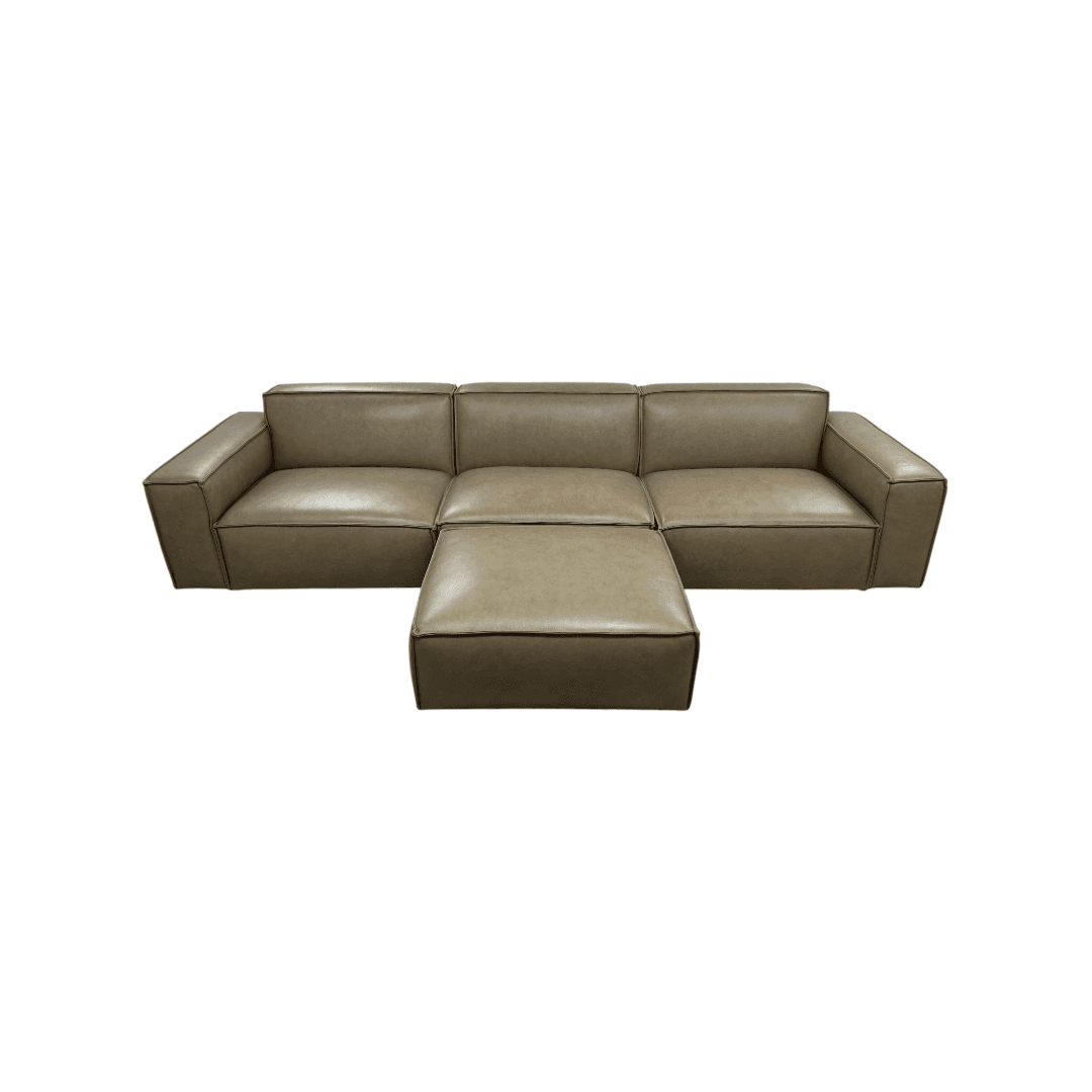 Castlery Jonathan Extended Sofa with Ottoman - Warm Taupe - Thumbnail 6