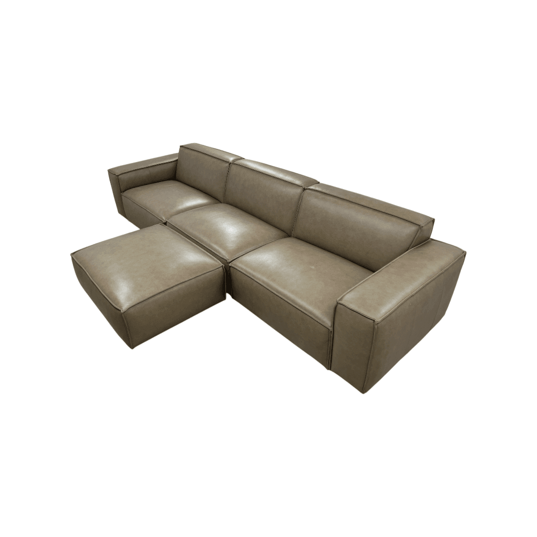 Castlery Jonathan Extended Sofa with Ottoman - Warm Taupe - Thumbnail 9