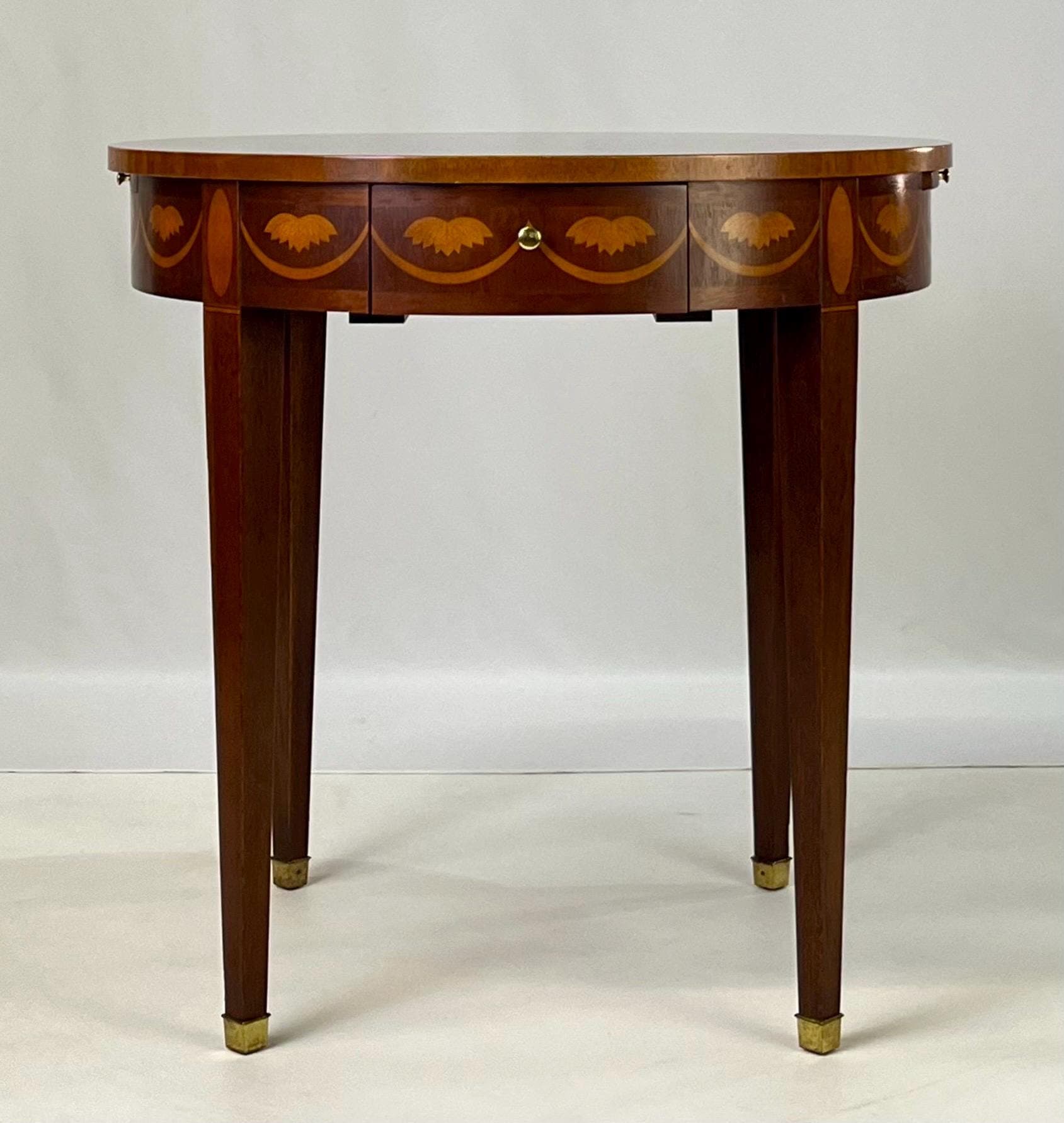 Baker Furniture Inlaid Side Table - Thumbnail 4