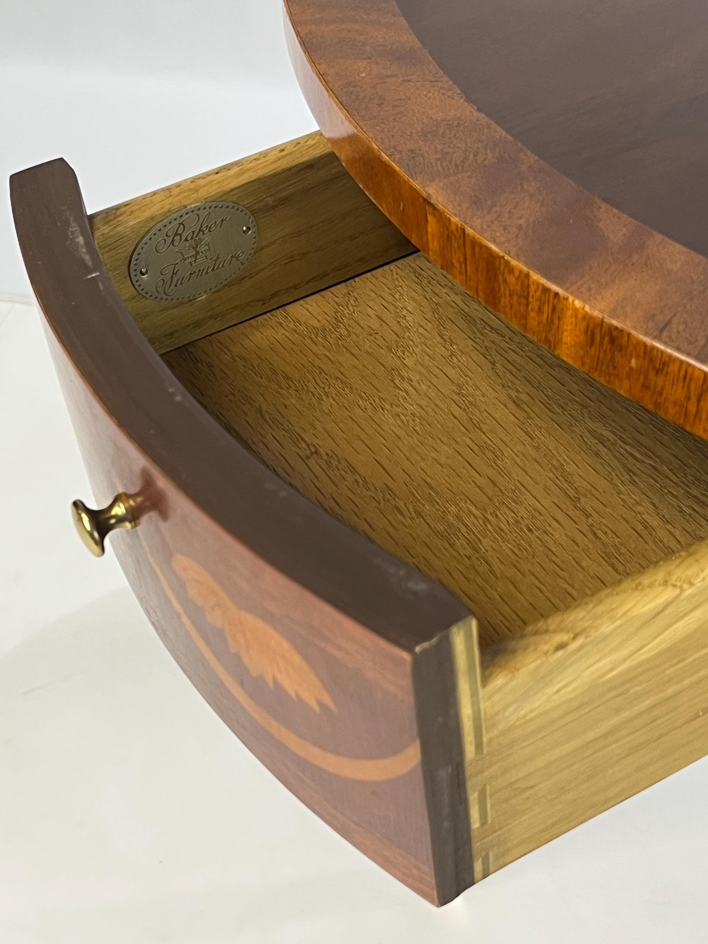 Baker Furniture Inlaid Side Table - Thumbnail 14